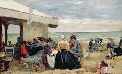 Scena di spiaggia